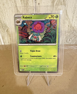 Rabsca Cosmos Holo SWIRL! Surging Sparks Rare 014/191 Pokemon TCG - Image 1