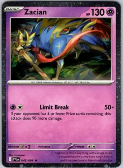 Zacian 045/094 (Cosmos Holo) Promo Deck Exclusives Near Mint - Image 1