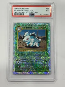 2002 Pokemon Legendary Collection - Nidorina Rev.Foil #55 PSA 7 NM - Image 1