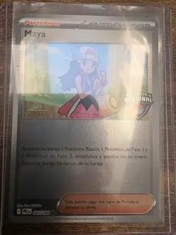Pokemon "Maya" (Dawn) SPANISH STAFF Regional Promo Phantasmal Flames 087/094 - Image 1