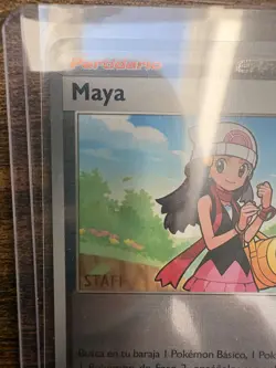 Pokemon "Maya" (Dawn) SPANISH STAFF Regional Promo Phantasmal Flames 087/094 - Image 3