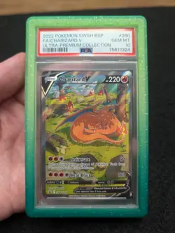 2022 Pokemon SWSH UPC Black Star Promo Charizard V Alt Art #SWSH260 PSA 10 - Image 1