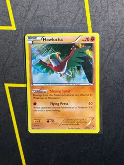 Hawlucha 63/111 Holo Rare Pokemon TCG Furious Fists LP - Image 1