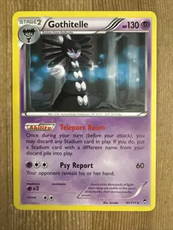 Pokemon TCG Gothitelle Furious Fists 41/111 Regular Rare MP - Image 1