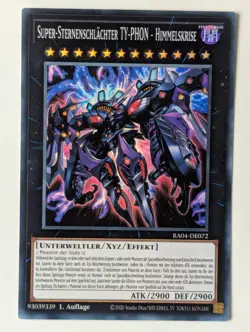 Super-Sternenschlachter TY-PHON-Himmelskrise RA04-DE072 Super Rare DE NM YUGIOH - Image 1