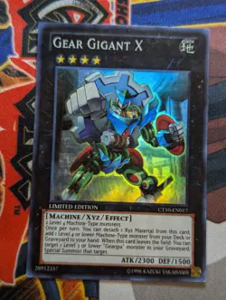 Yugioh Gear Gigant X CT10-EN017 Super Rare Limited Edition - LP - Image 1