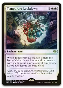 Temporary Lockdown #36 (Foil) (NM) Dominaria United DMU Magic MTG - Image 1