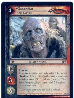 Lord Of The Rings CCG Card BohD 5.R100 Grishnakh, Orc Captain - Image 1