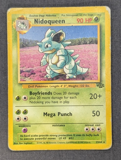 Nidoqueen 23/64 Pokemon Jungle 1999 Pokemon TCG WOTC Card Rare – Heavily Played - Image 1