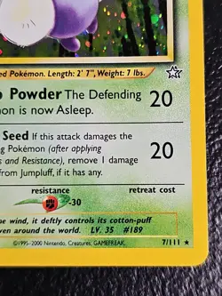 Jumpluff - Holo - 7/111 Neo Genesis - Pokemon TCG NM - Image 4
