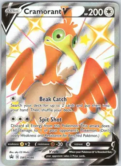 Cramorant V SWSH086 Promo SWSH Black Star Pokemon NM - Image 1