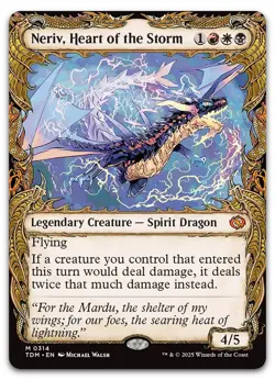 Neriv, Heart of the Storm (Showcase) #314 (NM) Tarkir Dragonstorm TDM Magic MTG - Image 1