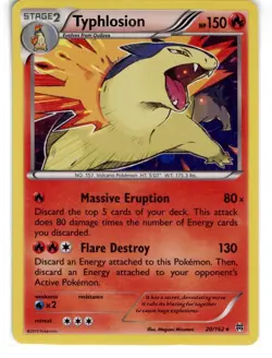 Pokemon Typhlosion 20/162 Cosmos Holo BREAKthrough LP Lightly Played - Image 1