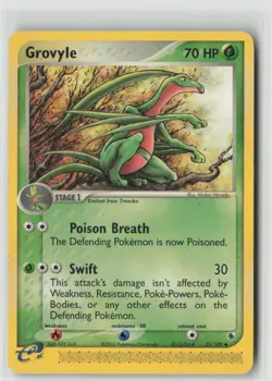 Grovyle 31/109 Uncommon Ruby & Sapphire Pokemon Heavily Played - Image 1