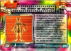 The Story Of Mewtwo #24 Topps The First Movie (Blue Logo) Pokemon MP - Image 2