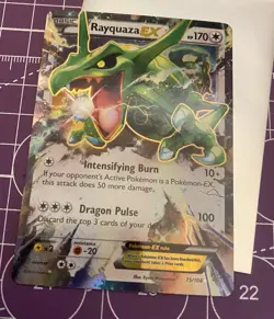 The Pokemon Company Rayquaza EX 75/108 Roaring Skies Ultra Rare Holo 170 HP - Image 1