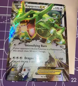 The Pokemon Company Rayquaza EX 75/108 Roaring Skies Ultra Rare Holo 170 HP - Image 2