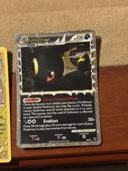 Pokemon Umbreon Prime 86 90 HGSS Undaunted Ultra Rare Holo Foil HP Creased - Image 1