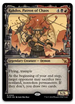 Rakdos, Patron of Chaos (Showcase) (0320) #320 NM Murders Karlov Manor Magic MTG - Image 1