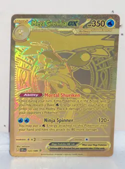 Pokemon TCG Chaos Rising 122/086 Mega Greninja ex Mega Hyper Rare - Image 1