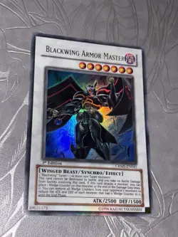 Blackwing Armor Master CRMS-EN041 1st Edition Ultra Rare Englisch Yugioh - Image 2