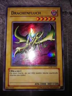 Yu-Gi-Oh! Drachenfluch, Super Rare, LOB-G053 Deutsch Near Mint Oldschool - Image 1