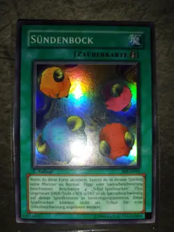 Yu-Gi-Oh! Sundenbock Super Rare SDJ Near Mint 1. Auflage - Image 1