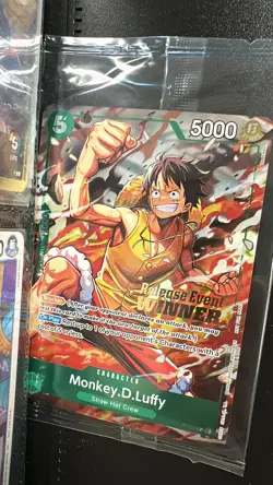 Monkey. D. Luffy P-135 Pre Release Winner Stamp One Piece TCG OP-16 NEU - Image 1