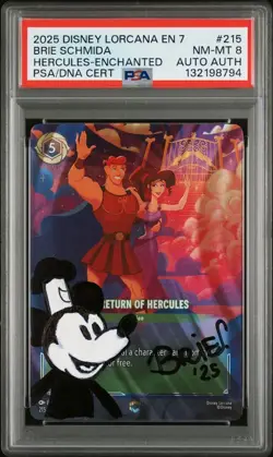 Lorcana Disney - Return of Hercules - Enchanted - Artist Signed Sketch - PSA - Image 1