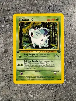 Pokemon TCG Cards 1st Edition Nidoran 57/64 Jungle NM - Image 1