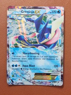 Greninja EX XY20 Pokemon Black Star Promo Card 2014 LP - Image 1
