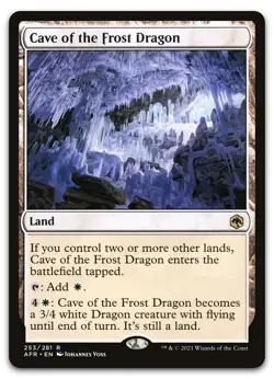 Cave of the Frost Dragon #253 (NM) Forgotten Realms AFR Magic MTG - Image 1