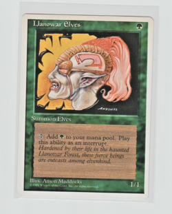 Magic the Gathering ~ MTG ~ 1x Llanowar Elves ~ 4th Edition ~ M/NM ~ - Image 1