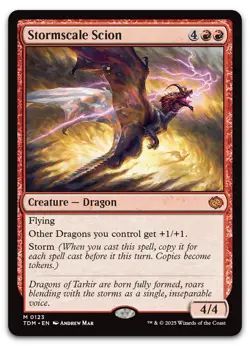 Stormscale Scion #123 (LP) Tarkir Dragonstorm TDM Magic MTG - Image 1