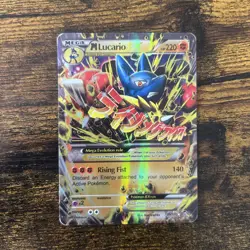Pokemon Mega Lucario EX card - Image 1