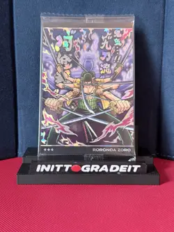 Roronoa Zoro One Piece Sealed Wafer Card No.6-18 SR Holo - Image 1