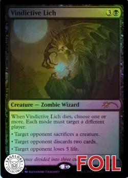 Vindictive Lich - Foil - Secret Lair Math is for Blockers - (235) NM - Image 1