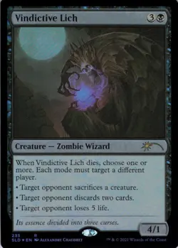 Vindictive Lich - Foil - Secret Lair Math is for Blockers - (235) NM - Image 2