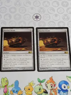 C3526 MAGIC MTG M14 CORE SET 2014 RATCHET BOMB 2X #215 MP RARE - Image 1