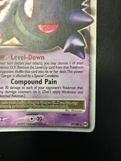 Gengar Lv.X Gengar Lv.X97/99 Arceus Holo Ultra Rare LP Pokemon - Image 5
