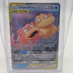 Pokemon Slowpoke & Psyduck GX Unified Minds Tag Team S&M Full Art 35/236 - Image 1