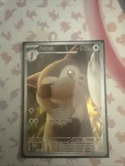 Furret 168/159 SV09: Journey Together Holo Illustration Rare Pokemon TCG NM - Image 1