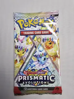 Pokemon TCG Scarlet & Violet Prismatic Evolutions Booster Pack Sealed - Image 1