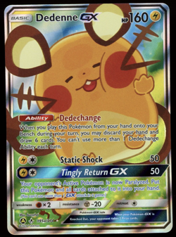 C DEDENNE GX 2020 Pokemon Sun & Moon Unbroken Bonds Full Art Promo #195a/214 - Image 1
