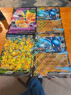 Lot Of 4 Jumbo Pokemon Cards - Image 1