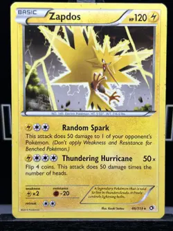 Zapdos 46/113 Pokemon TCG: Legendary Treasures Regular LP - Image 3