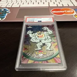 2000 Topps Chrome Pokemon T.V. Machamp Holo #68 - PSA 8 (MINT) - Image 1