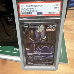 Pokemon 2021 Evolving Skies Umbreon V 189/203 Alt Full Art Holo PSA 9 - Image 1