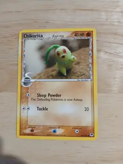 Pokemon Chikorita (Delta Species) 44/101 Dragon Frontiers Reverse Holo Common 4… - Image 1