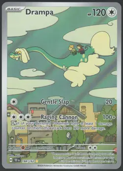 DRAMPA 184/162 ILLUSTRATION RARE TEMPORAL FORCES POKEMON NM - Image 1
